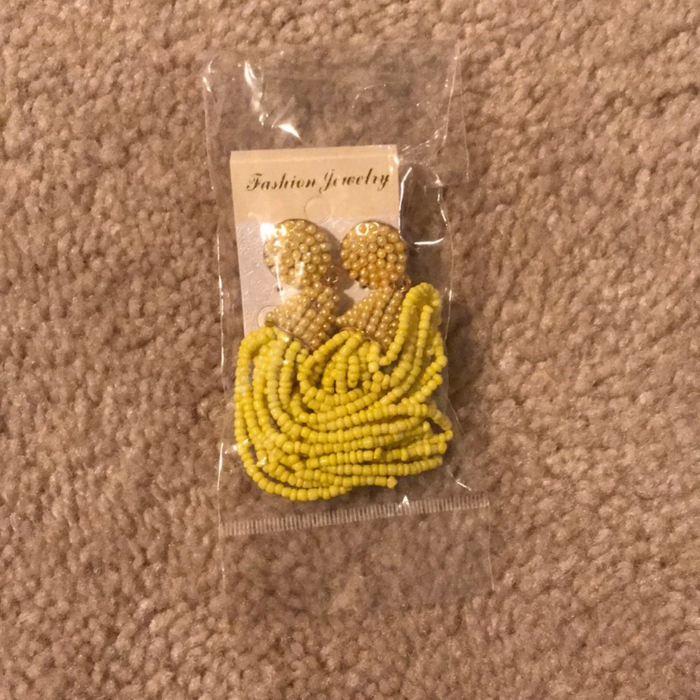 Pinata Beaded Tassel Earrings